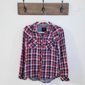 RAILS Double Layer Plaid Flannel Button Down XS